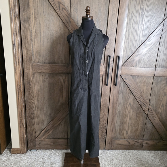MaxMara Dresses & Skirts - MaxMara Linen Button-Up Maxi Dress